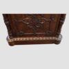 Chippendale style partners desk carved plinth