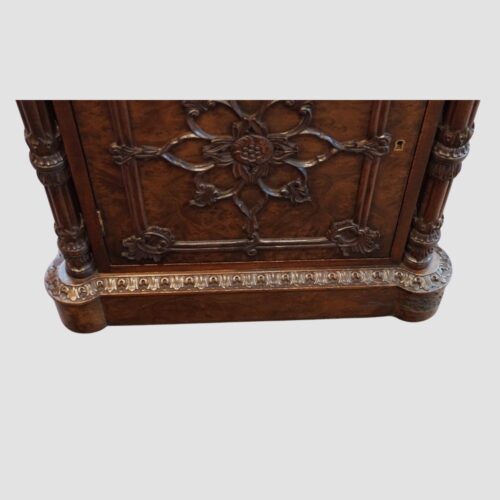 Chippendale style partners desk carved plinth