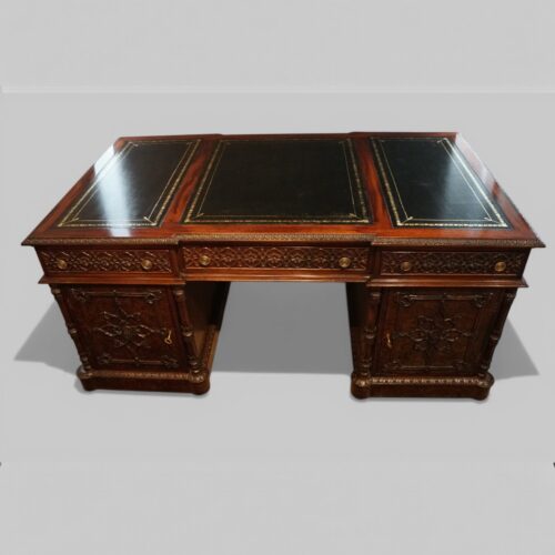 Chippendale style partners desk