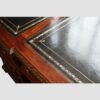 Chippendale style partners desk leather detail