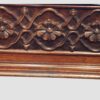 Chippendale style partners desk rosette carving