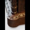 Chippendale style partners desk turret corner plinth
