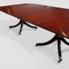 George V mahogany 3 pillar dining table detail