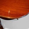 George V mahogany 3 pillar dining table edge