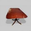 George V mahogany 3 pillar dining table top without leaves