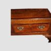 Georgian oak cabriole leg dresser base cross banding to drawer