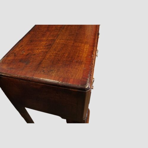 Georgian oak cabriole leg dresser base end