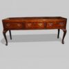 Georgian oak cabriole leg dresser base front