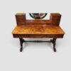 Victorian burr walnut dressing table top surface