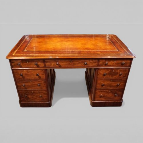 Victorian mahogany partners desk