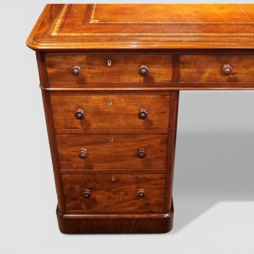 Victorian mahogany partners desk drawers