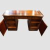 Victorian mahogany partners desk rear cupboards open
