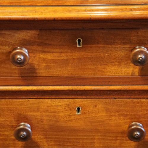 Victorian mahogany partners desk turned handle