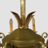 Empire design chandelier leaf detail