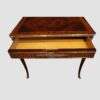 French inlaid Belle Epoch sidetable drawer open