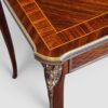 French inlaid Belle Epoch sidetable kingwood banding