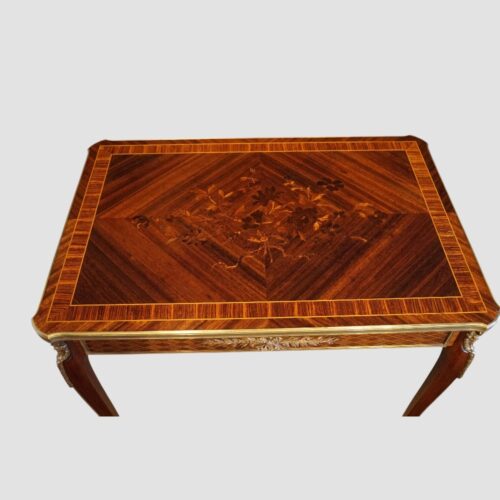 French inlaid Belle Epoch sidetable top