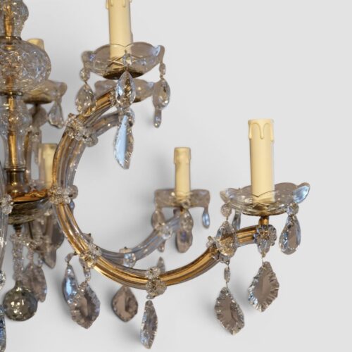 Marie Therese glass chandelier arm
