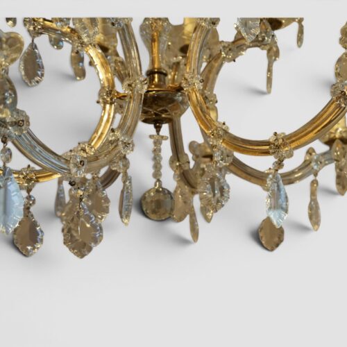 Marie Therese glass chandelier below