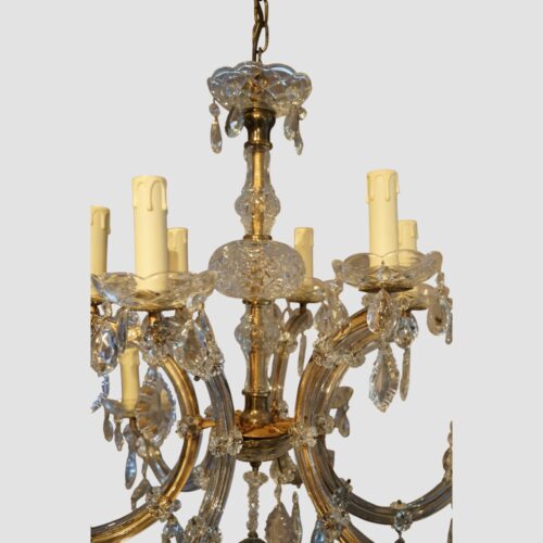 Marie Therese glass chandelier detail