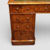 Victorian burr walnut pedestal desk pedestal