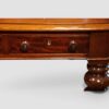 William IV mahogany 6 drawer writing table small drawer