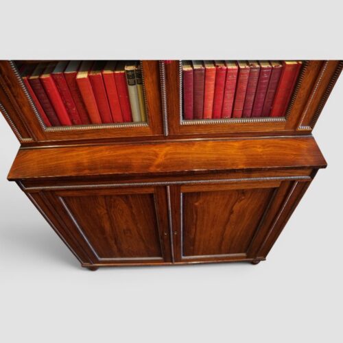 William IV rosewood bookcase downward view