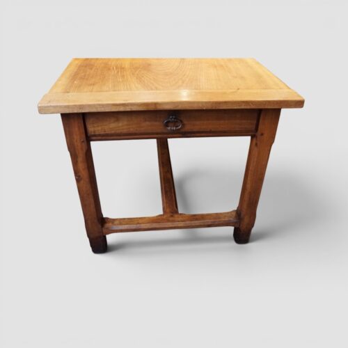 Antique cherrywood farmhouse table end