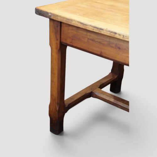 Antique cherrywood farmhouse table leg stretcher