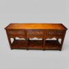 Antique oak pot board dresser base square legs