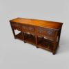 Antique oak pot board dresser base square legs angle