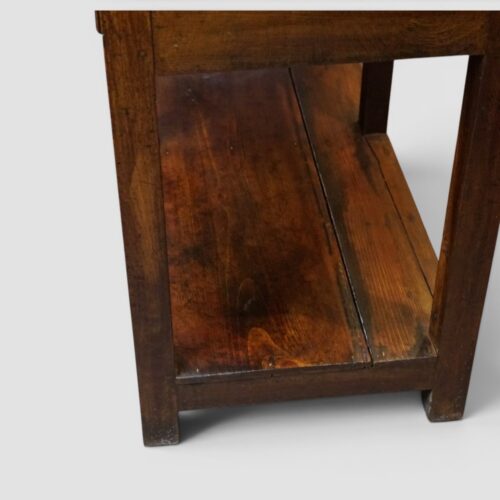 Antique oak pot board dresser base square legs boards
