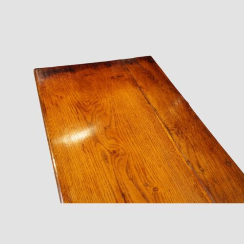 Antique oak pot board dresser base square legs end top