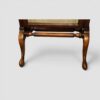 Edwardian walnut cheval mirror base