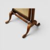 Edwardian walnut cheval mirror base side view