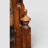 Edwardian walnut cheval mirror finial