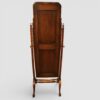 Edwardian walnut cheval mirror rear