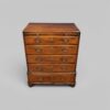 George I style walnut brushing slide chest
