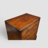 George I style walnut brushing slide chest angle