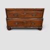 George I style walnut brushing slide chest bun feet