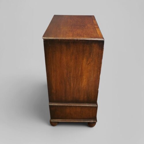 George I style walnut brushing slide chest side