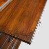 George I style walnut brushing slide chest slide detail