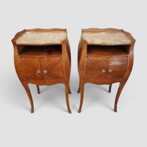 Pair of Continental bedside cabinets