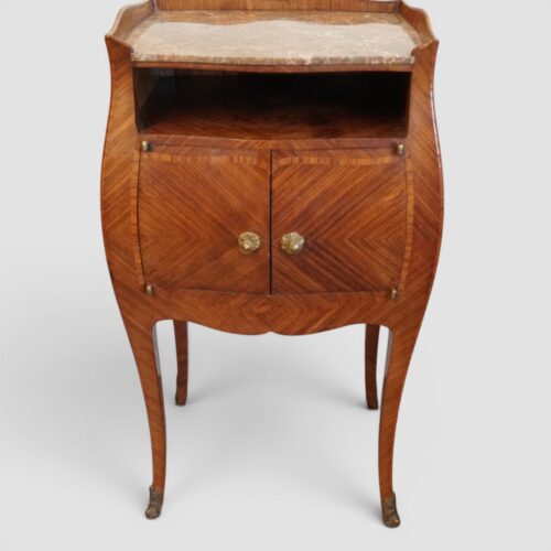 Pair of Continental bedside cabinets front