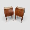 Pair of Continental bedside cabinets rear