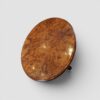 Victorian large oval walnut coffee table detail