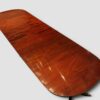 Antique mahogany triple pillar dining table
