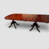 Antique mahogany triple pillar dining table 2 bases