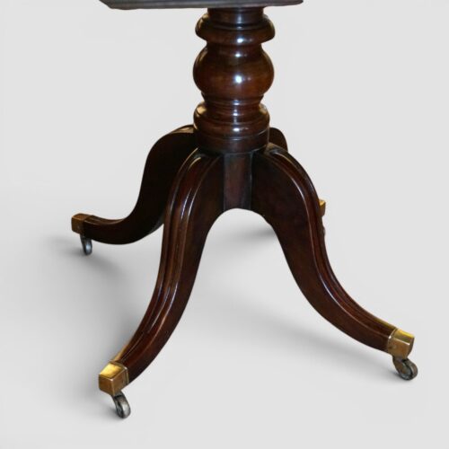 Antique mahogany triple pillar dining table base