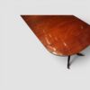 Antique mahogany triple pillar dining table corner
